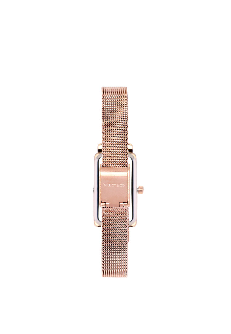 Raven Stainless Steel Analogue Watch (Rose Gold)