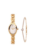 Rebecca Classic Bracelet Analog  Watch with Bracelet Set (Gold)