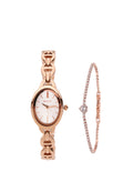 Rebecca Classic Bracelet Analog  Watch with Bracelet Set (Rose Gold)