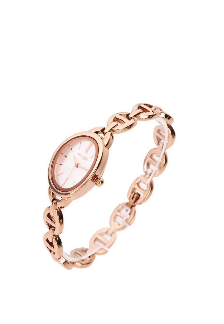 Rebecca Classic Bracelet Analog  Watch with Bracelet Set (Rose Gold)