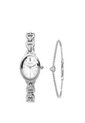 Rebecca Classic Bracelet Analog  Watch with Bracelet Set (Silver)