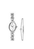 Rebecca Classic Bracelet Analog  Watch with Bracelet Set (Silver)