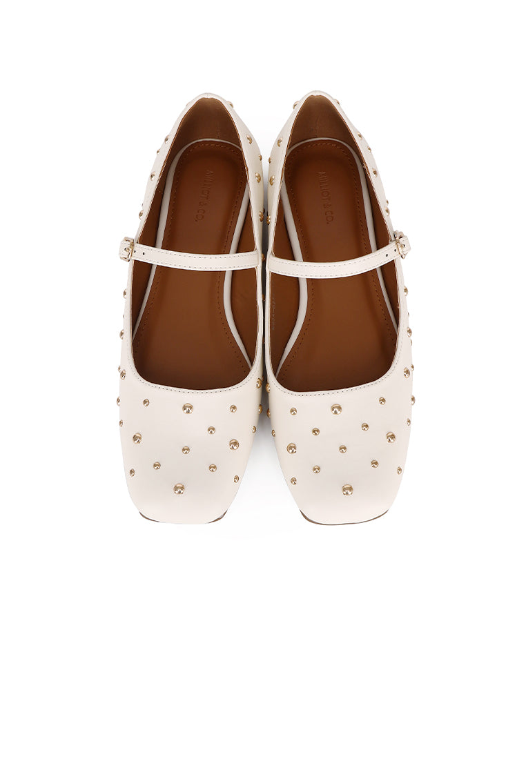 Lyla Ballerina & Flats With Stub (White)