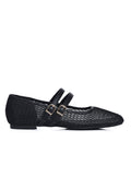 Mila Double Strap Ballerina & Flats (Black)