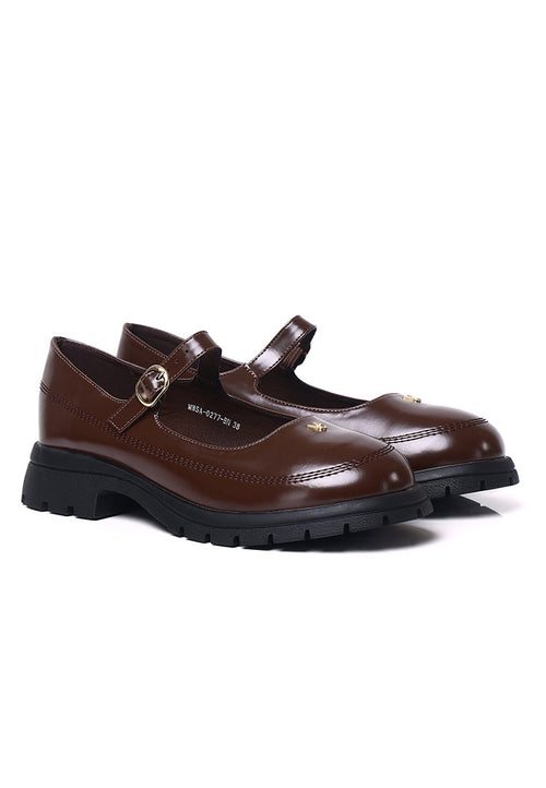 Adoy Mary Janes Ballerina & Flats (Brown)