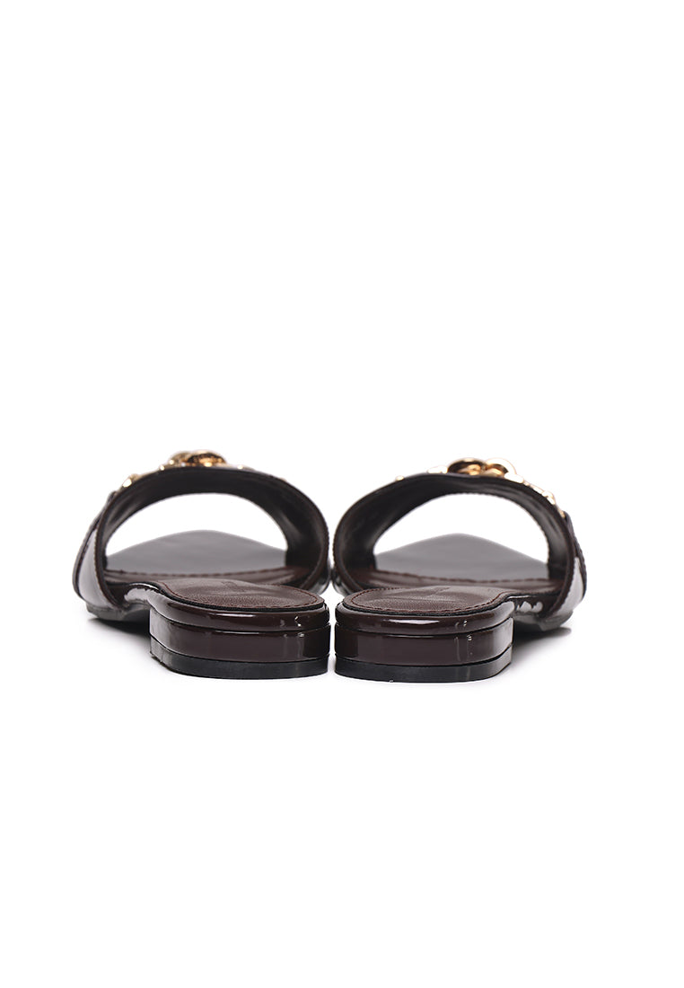 Beatrice Knot Slip Ons Ballerina & Flats (Espresso)