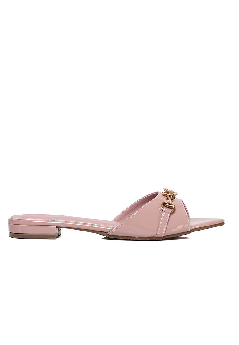 Beatrice Knot Slip Ons Ballerina & Flats (Pink)