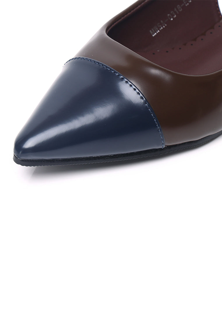 Emilia Two tone Flats & Ballerina (Espresso)