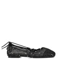 Nyla Strappy Ballerina Flats (Black)