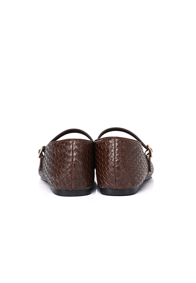 Maya Braided Mary Janes Flats & Ballerina (Espresso)
