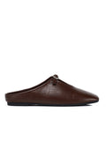 Eliana Square Toe Slip on Flat (Espresso)