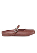 Willow Slip On Mary Jane Ballerina Flats (Dusty Pink)