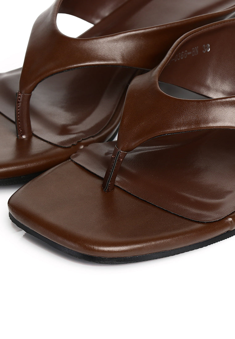 Parker Thong Wedges (Brown)