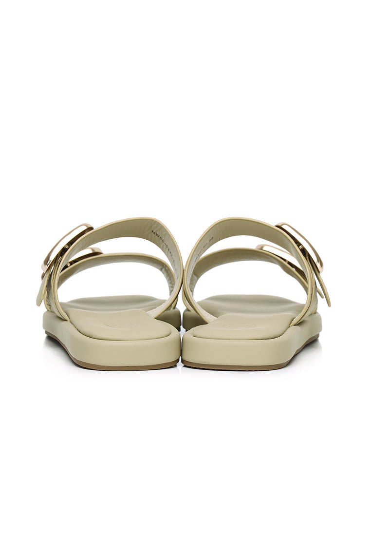 Samyan Buckled Strap Sandals (Olive)