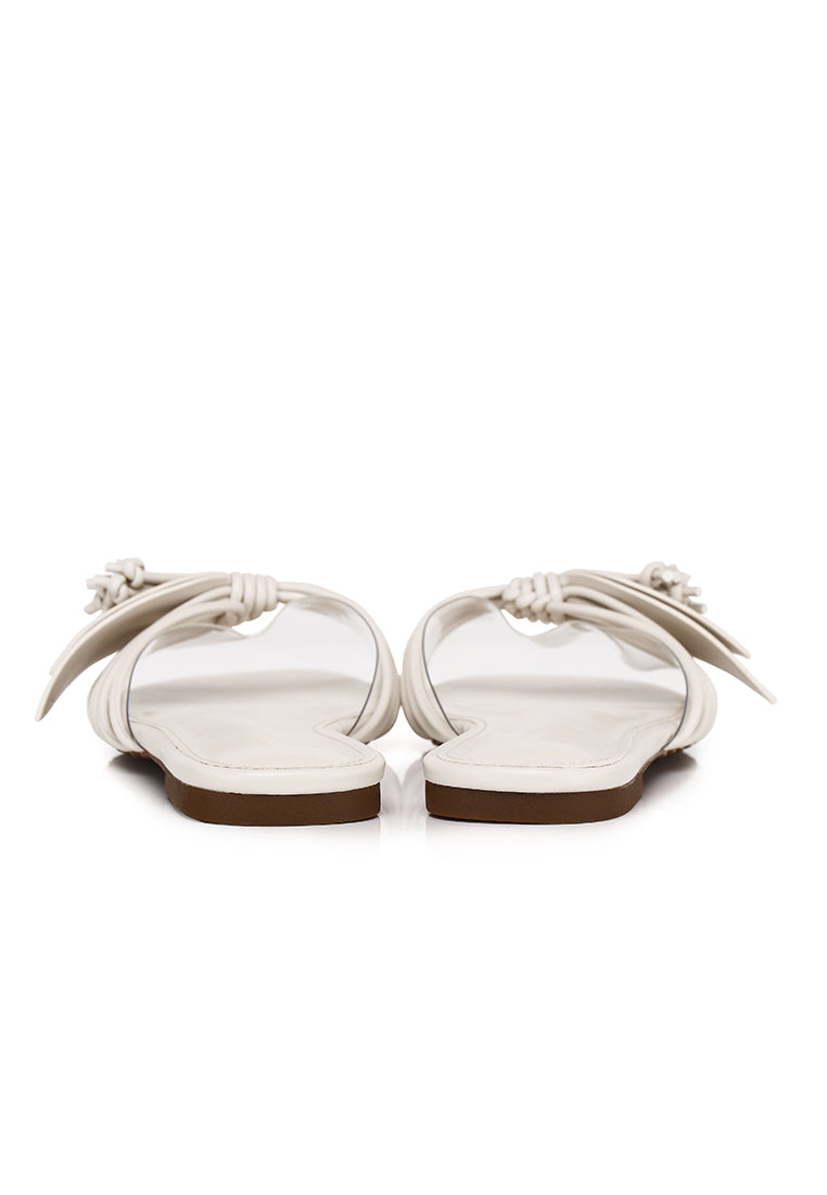 Albie Leaf Sandals (White)
