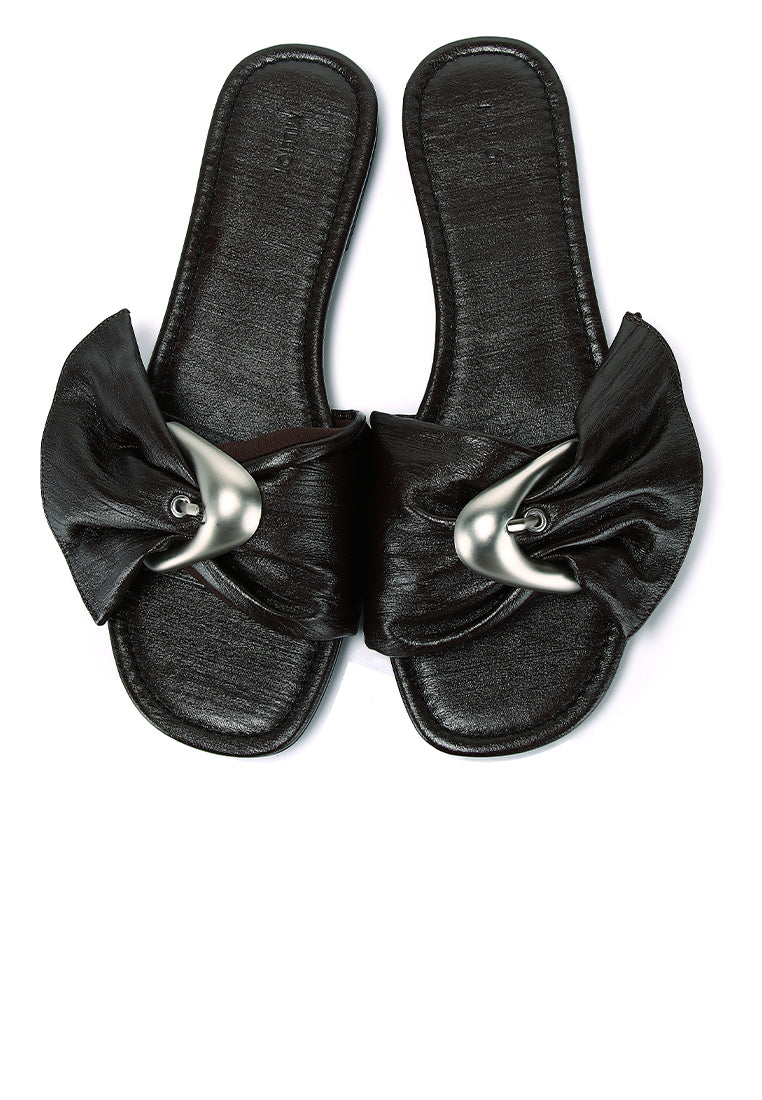 Lainey Woven Buckle Sandals (Espresso)