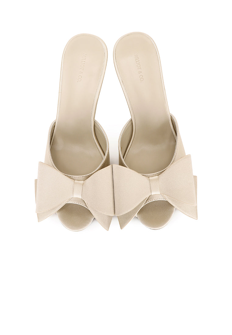 Leilani Heels With Bow (Gold)