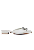 Doretta Embellishment Slip Ons Heels (White)