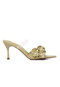 Vivienne Floral Heels (Mustard)