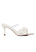 Vivienne Floral Heels (White)