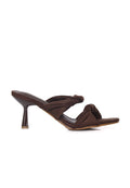 Camille Soft Suede Heels (Espresso)