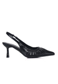 Anais Crinkle Gathered Heels (Black)
