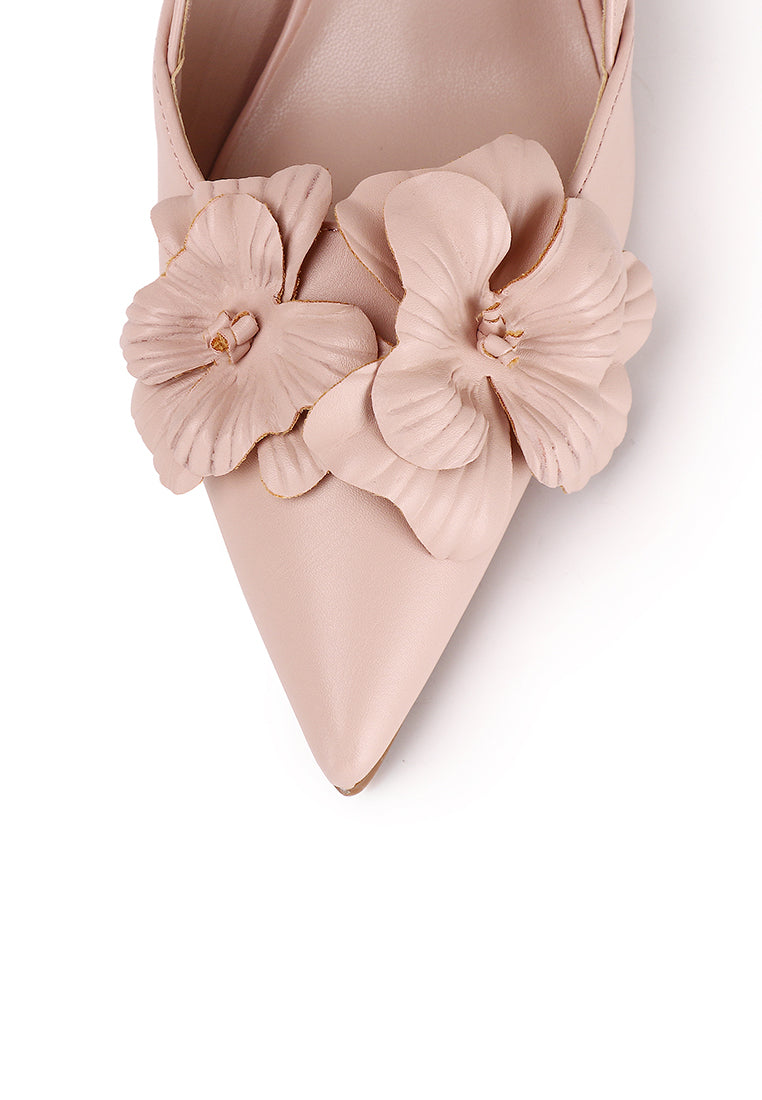Veronica Floral Heels (Pink)