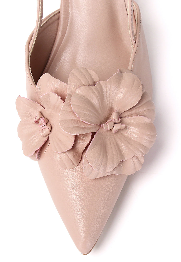 Veronica Floral Heels (Pink)