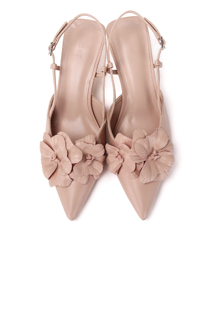 Veronica Floral Heels (Pink)