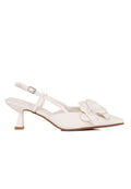 Veronica Floral Heels (White)