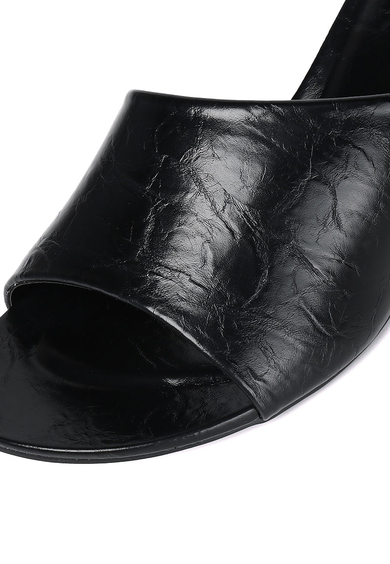 Marcela Heeled Sandals (Black)