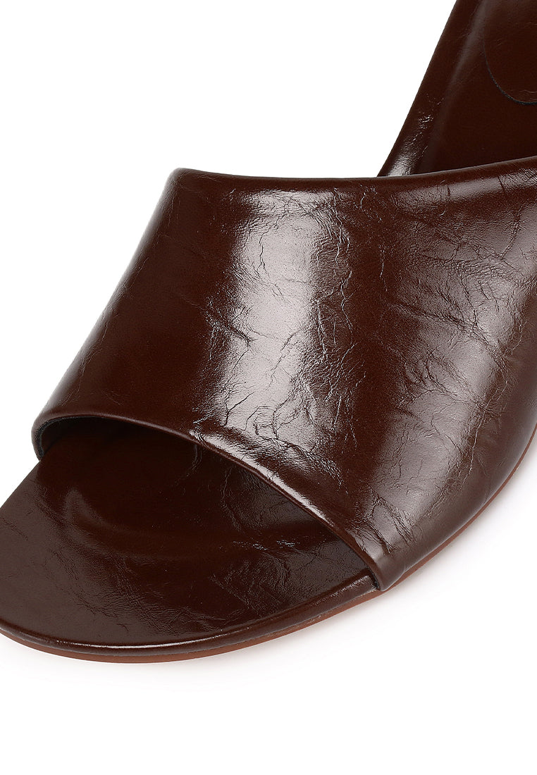 Marcela Heeled Sandals (Brown)