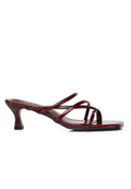 Gianna Strappy Heels (Maroon)