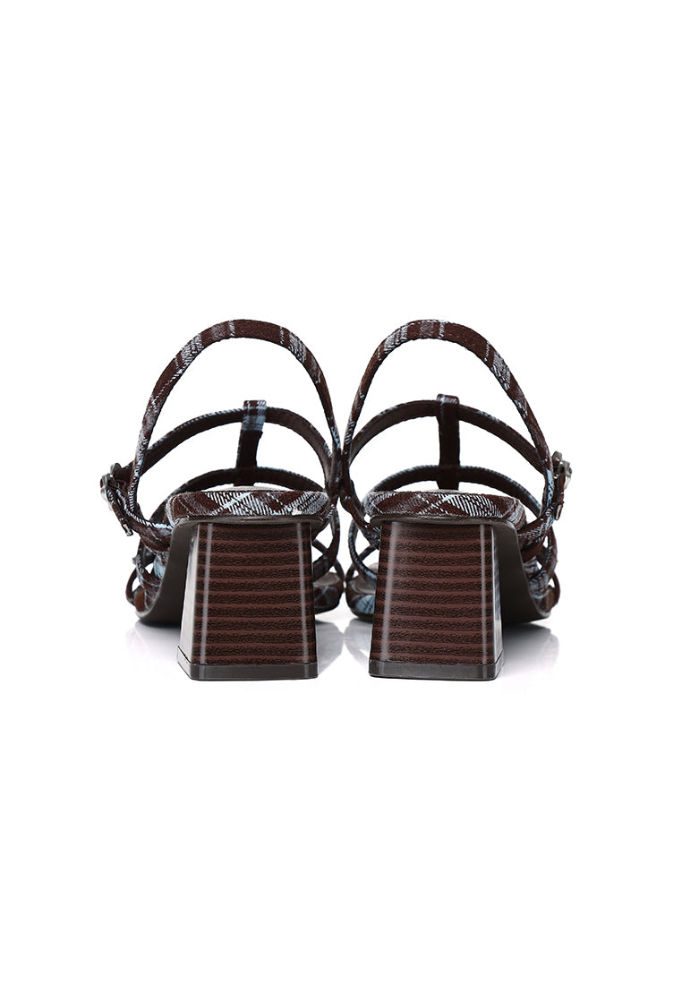 Alana Strappy Block Heels (Espresso)