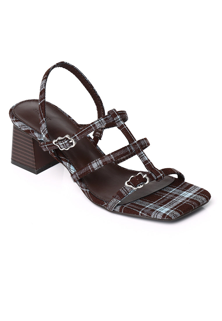Alana Strappy Block Heels (Espresso)