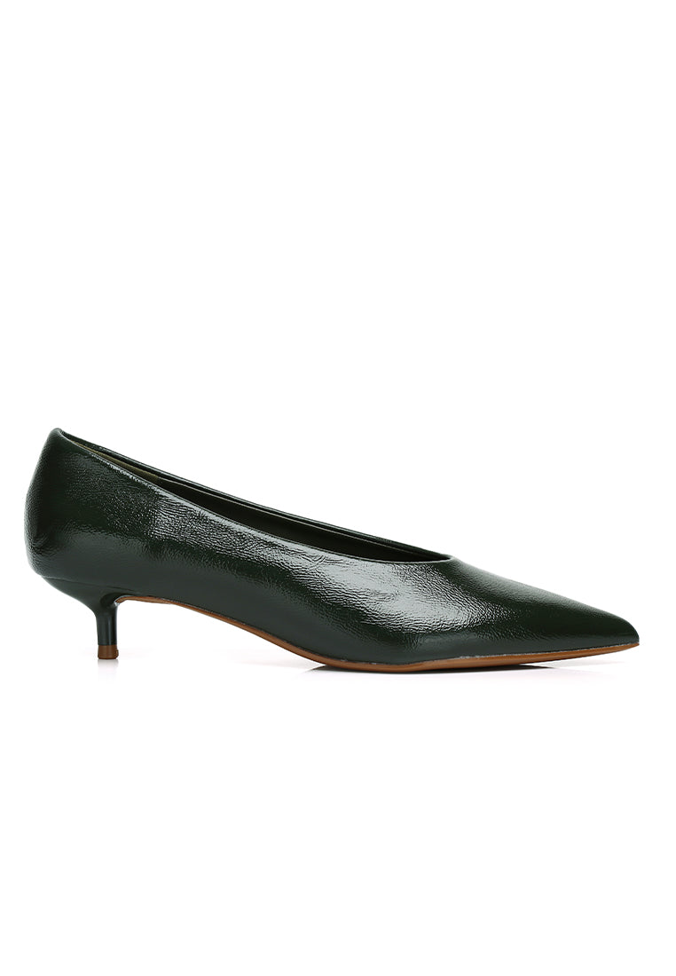 Piper Pumps Heels (Dark Green)