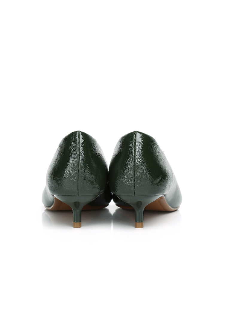 Piper Pumps Heels (Dark Green)