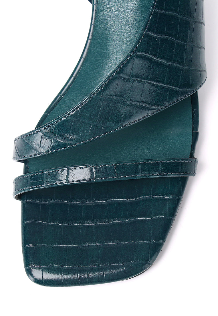 Veneta Slingback Heels (Navy)