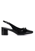 Freya Slingback Pumps With Bow (Black)