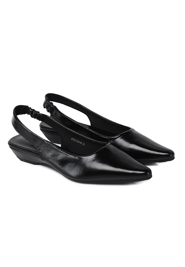 Sage Wedge Pumps (Black)