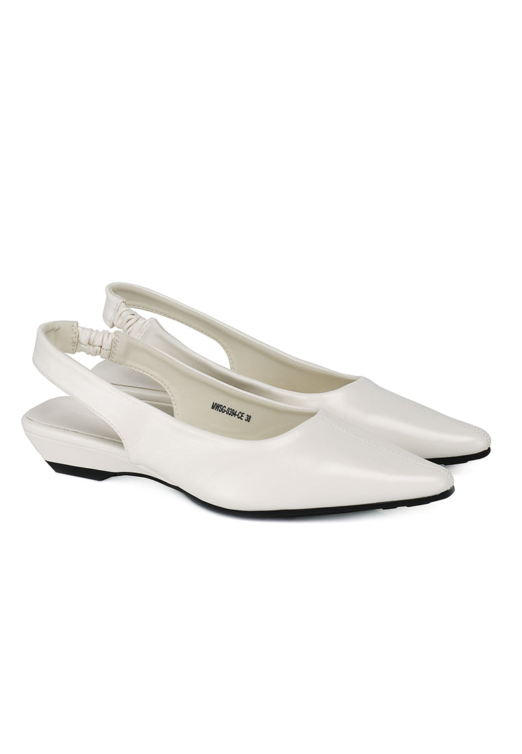 Sage Wedge Pumps (Cream)