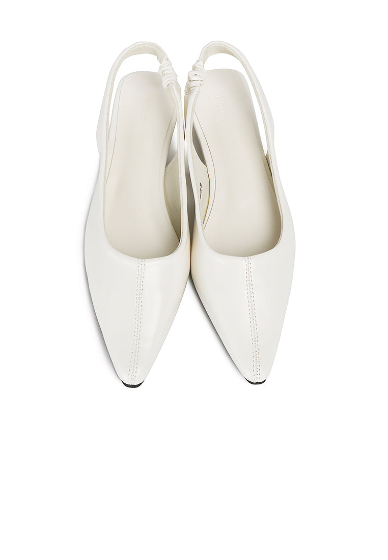 Sage Wedge Pumps (Cream)
