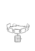 Scarlett Stainless Steel Chain Bracelet Watch (Silver)