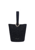 Nellie Petite Top Handle Bucket Bag (Black)