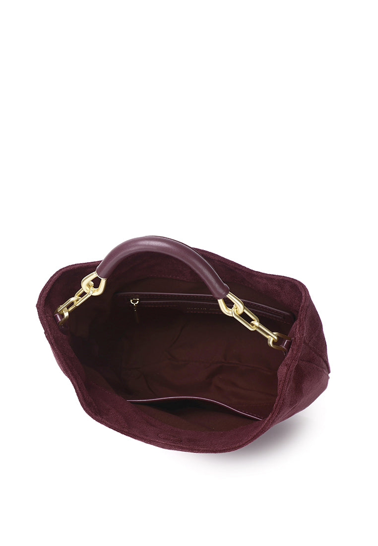 Nasya Top Handle Bag (Maroon)