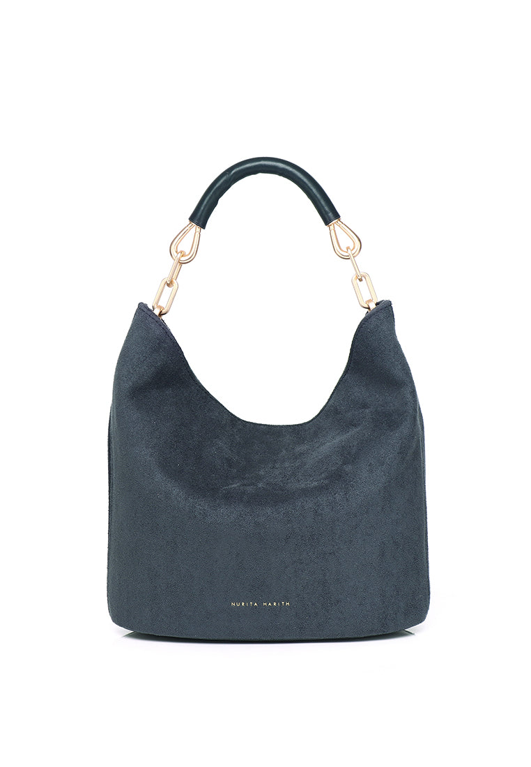 Nasya Top Handle Bag (Navy)