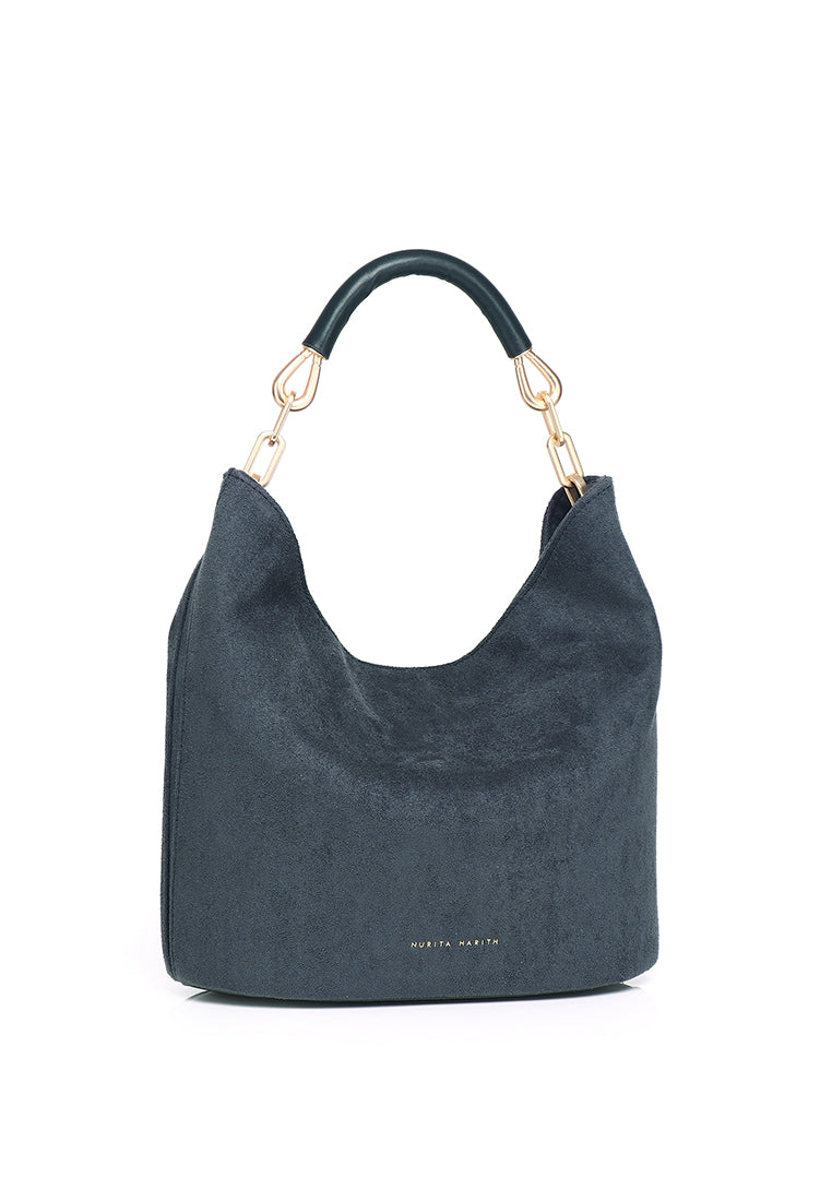 Nasya Top Handle Bag (Navy)