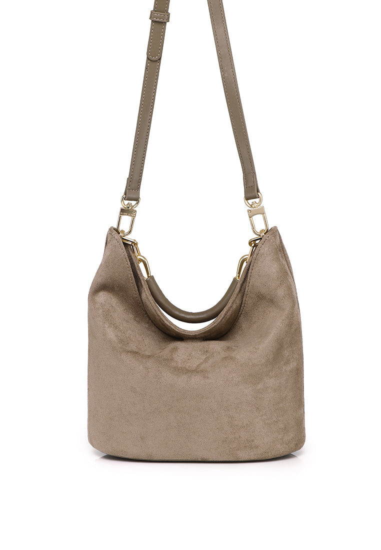 Nasya Top Handle Bag (Taupe)
