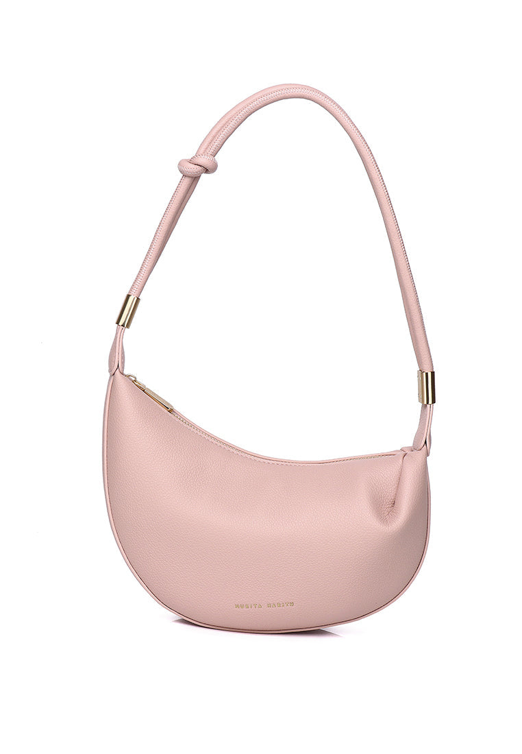 Nadia Knotted Shoulder Bag (Pink)