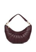 Nyra Pleated Shoulder Bag (Maroon)